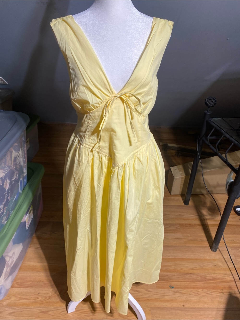 Yellow Midi Dress